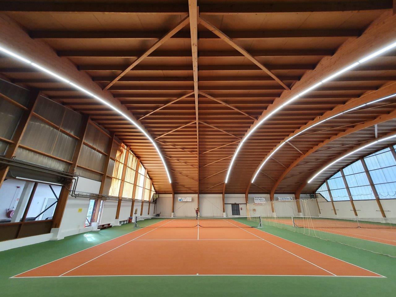 Led verlichting tennishal HSC Aalsmeer